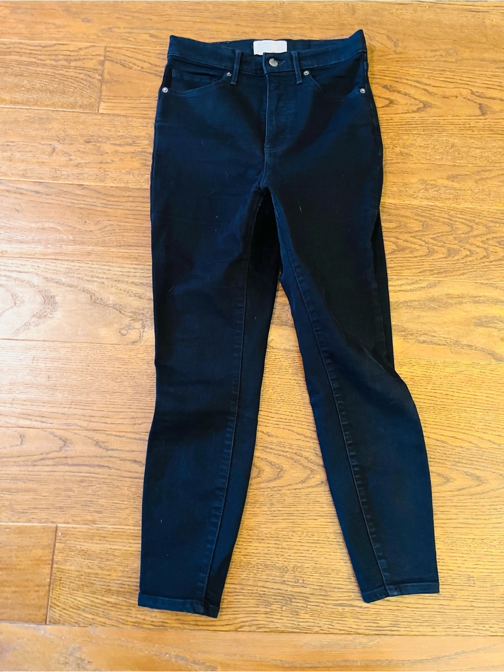 Everlane Black High-Rise Skinny Jeans
